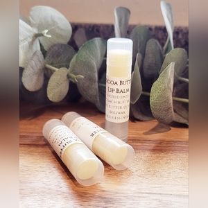 Homemade Cocao Butter Lip Balm, 3 pack